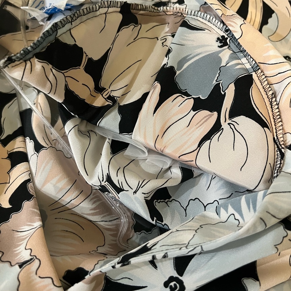 Vintage 1980’s Leslie Fay Floral Secretary Dress with Original Belt  Size 14 - Picture 8 of 8